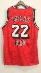 Maillot de Basket #22 Butler Miami Heat Bape Rouge Brodé